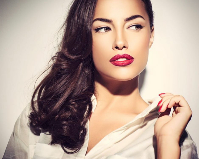 Woman with beautiful face Woman with beautiful face